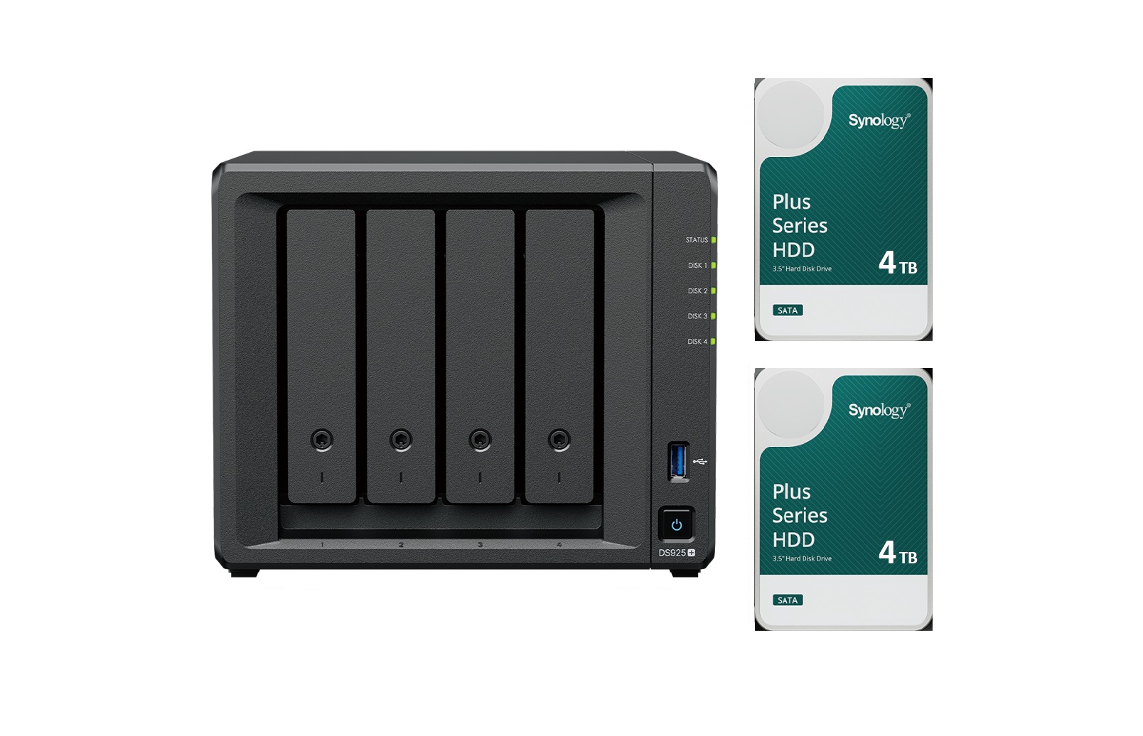 Zestaw Synology DS925+ + 2x dysk HDD 4TB HAT3300