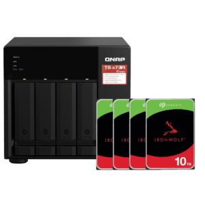 Zestaw QNAP TS-473A-8G + 4x Dysk HDD 10TB Seagate