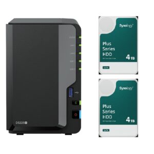 Zestaw Synology DS225+ + 2x dysk HDD 4TB HAT3300