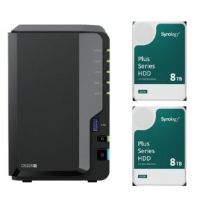 Zestaw Synology DS225+ + 2x dysk HDD 8TB HAT3320
