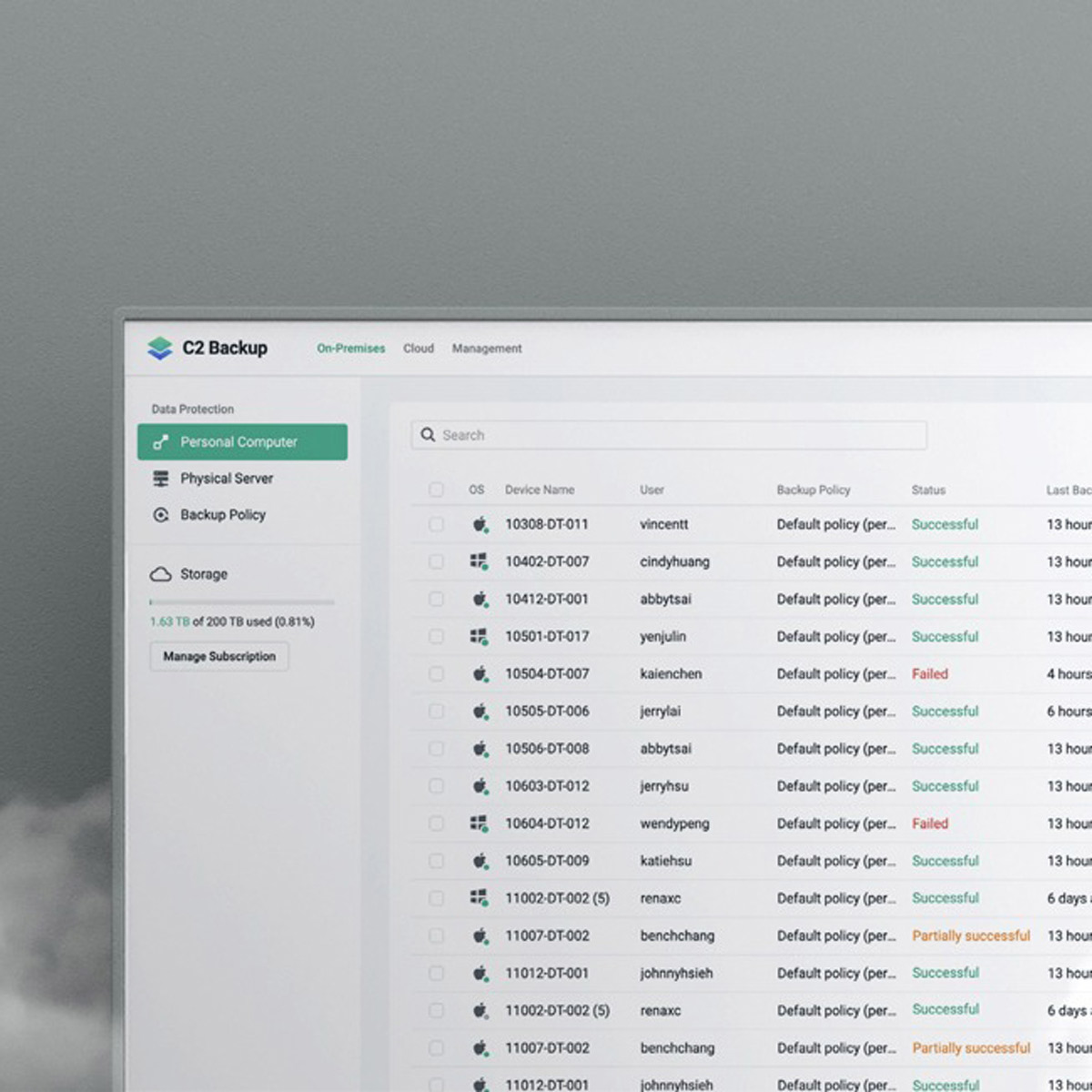 Synology C2 Backup Business 1TB-1Y - obrazek 2